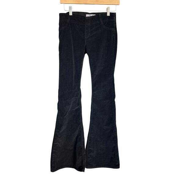 Free People We The Free Women's Black Corduroy Flare Bottom Pants Size 26 - Picture 3 of 5